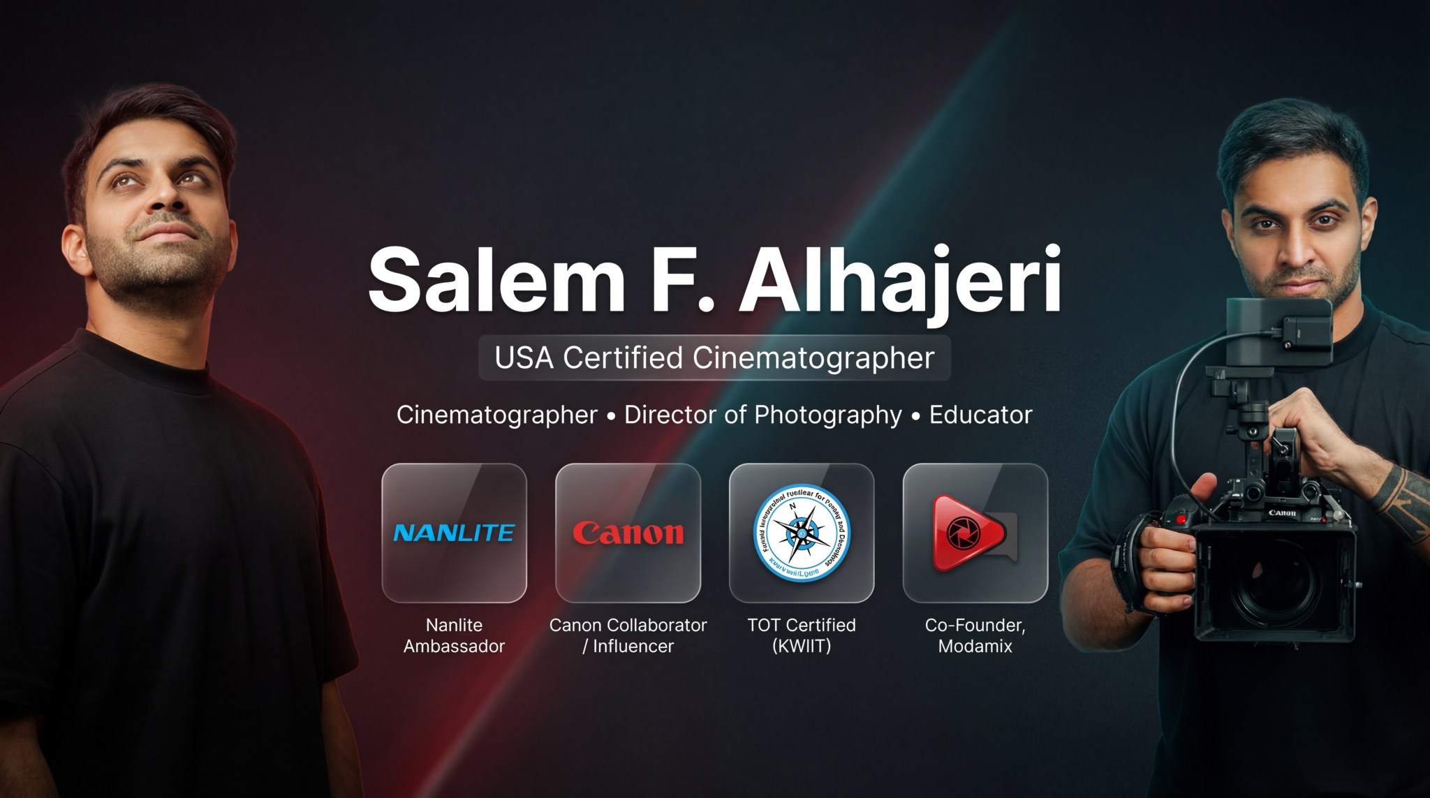 Salem F. Alhajeri — cinematographer, educator, Nanlite Ambassador and MODAMIX co-founder